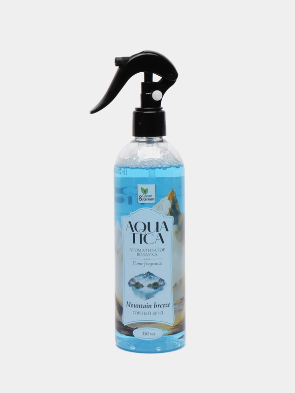 Ароматизатор воздуха Aquatica "Mountain breeze. Горный бриз", триггер, 350 мл, Clean&Green