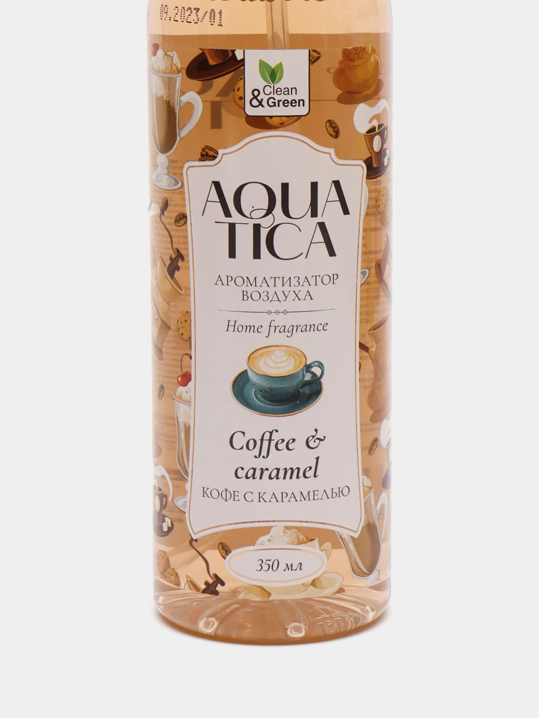 Ароматизатор воздуха Aquatica "Сoffee&Caramel/Кофе с карамелью", 350 мл, Clean&Green