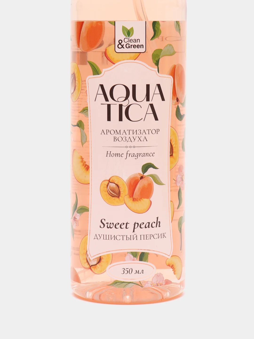 Ароматизатор воздуха Aquatica "Sweet peach. Душистый персик", триггер, 350 мл, Clean&Green
