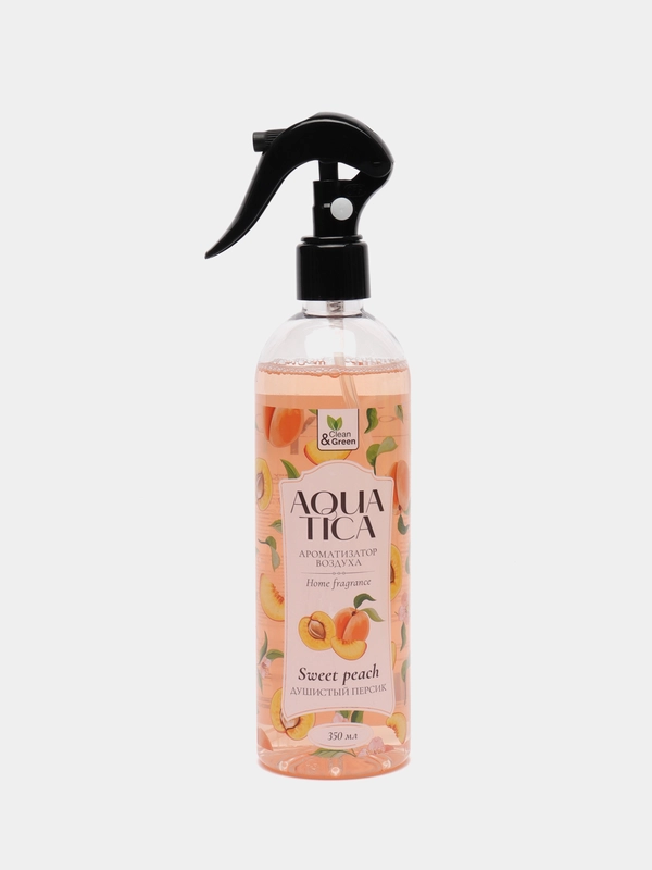 Ароматизатор воздуха Aquatica "Sweet peach. Душистый персик", триггер, 350 мл, Clean&Green
