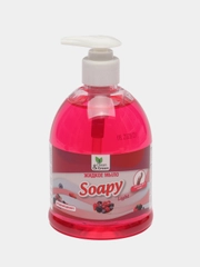 Жидкое мыло Soapy Light "Ягодный десерт", с дозатором 500 мл, Clean&Green