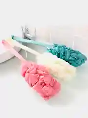 Мочалка для тела массажная, с длинной ручкой, для душа, банная