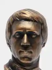 Бюст гипсовый Высоцкий, патина, высота 18 см
