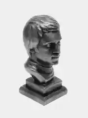Бюст гипсовый Высоцкий, серебро, высота 18 см