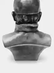 Бюст гипсовый Грозный, серебро, высота 18 см