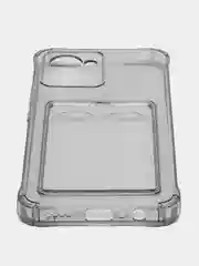 Темно-синий чехол REALME C30S / REALME C30 / Narzo 50i prime с карманом для карточки, и защитой камеры