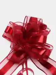 Красный бант-шар, d-20 см, подарочный