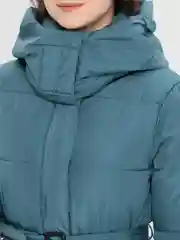 Голубой куртка женская зимняя пальто удлиненное