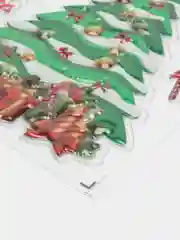 Багровый наклейки на окно новогодние, многоразовые, декор на Новый год