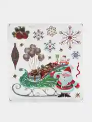 Аметистовый наклейки на окно новогодние, многоразовые, декор на Новый год