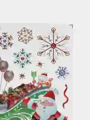 Аметистовый наклейки на окно новогодние, многоразовые, декор на Новый год