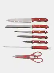 Набор ножей Maestro MR-1403 Basic, деревянные ручки, 8 предметов