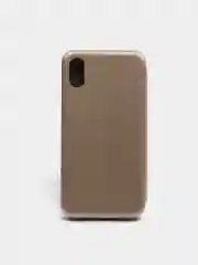 Золотой чехол-книжка для iPhone X / XS / XS Max