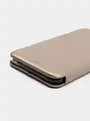Золотой чехол-книжка для iPhone X / XS / XS Max