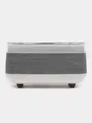 Белый цифровой будильник, с беспроводной зарядкой, светодиодный ночник, Bluetooth, динамик
