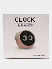 Розовый настольный детский будильник ночник Emoji