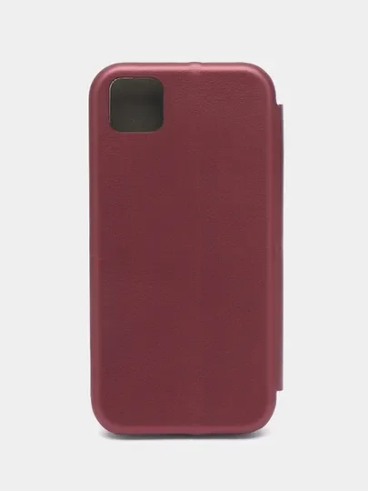 Бордовый чехол книжка для Huawei Honor P20 / 20 Pro / 30 / 8X / PSmart 2018 / 9X Lite / Mate 20 Lite / P40 / 10 / Y6P
