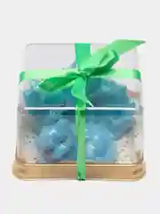 Голубой сувенирное мыло "Драконица с малышом", ручная работа
