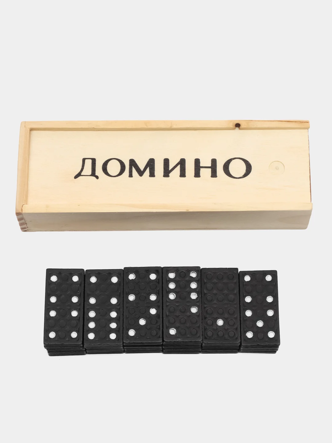 Домино в деревянном футляре
