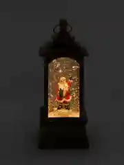 Бронзовый новогодний фонарь с подсветкой и снегом большой светящийся музыкальный светильник ночник