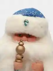 Синий музыкальный новогодний Дед Мороз под ёлку, Санта Клаус поющий