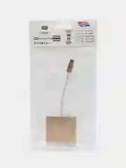 Золотой адаптер переходник,  Концентратор, HUB для Macbook, Type-c to USB, Type-c to HDMI