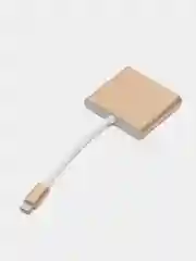 Золотой адаптер переходник,  Концентратор, HUB для Macbook, Type-c to USB, Type-c to HDMI