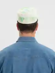 Салатовый тюбетейка мужская