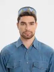 Синий тюбетейка мужская