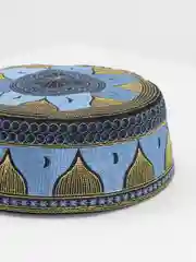 Синий тюбетейка мужская