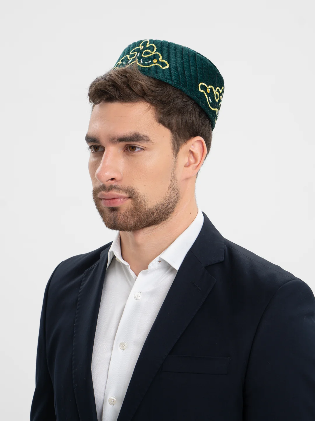 Желтый тюбетейка мужская