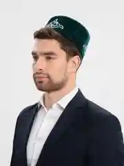 Серебряный тюбетейка мужская