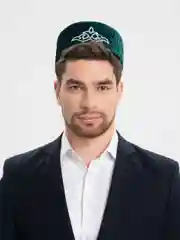 Серебряный тюбетейка мужская