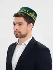 Горчичный тюбетейка мужская