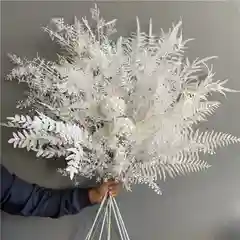 Молочный искуственные белые ветки для новогоднего декора, ветка, композиция на новый год, 1 шт
