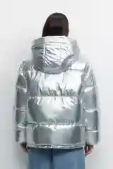 Серебряный куртка женская befree текстиль