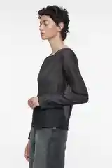 Черный блузка женская befree текстиль