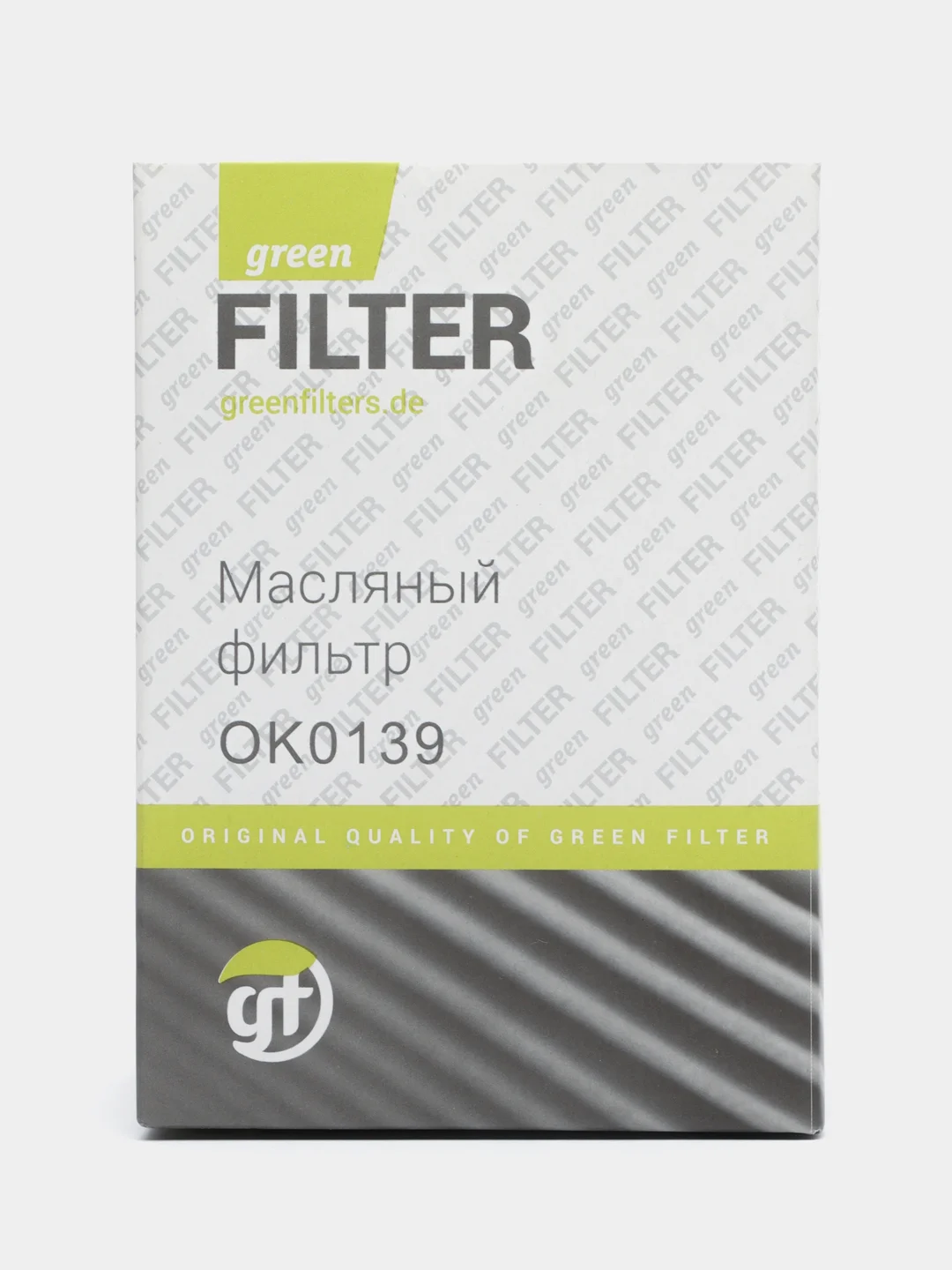 Фильтр масляный HYUNDAI/KIA, картридж, GREEN FILTER OK0139