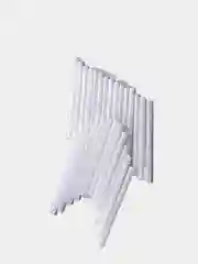 Белый бисер Чехия стеклярус
