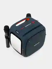 Желтый портативная Bluetooth колонка Hopestar Party One, 80 Вт, с двумя беспроводными микрофонами