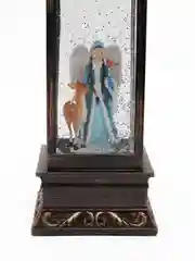 Новогодний фонарь со снегом / лампа новогодняя, жидкий, музыкальный, 27 см
