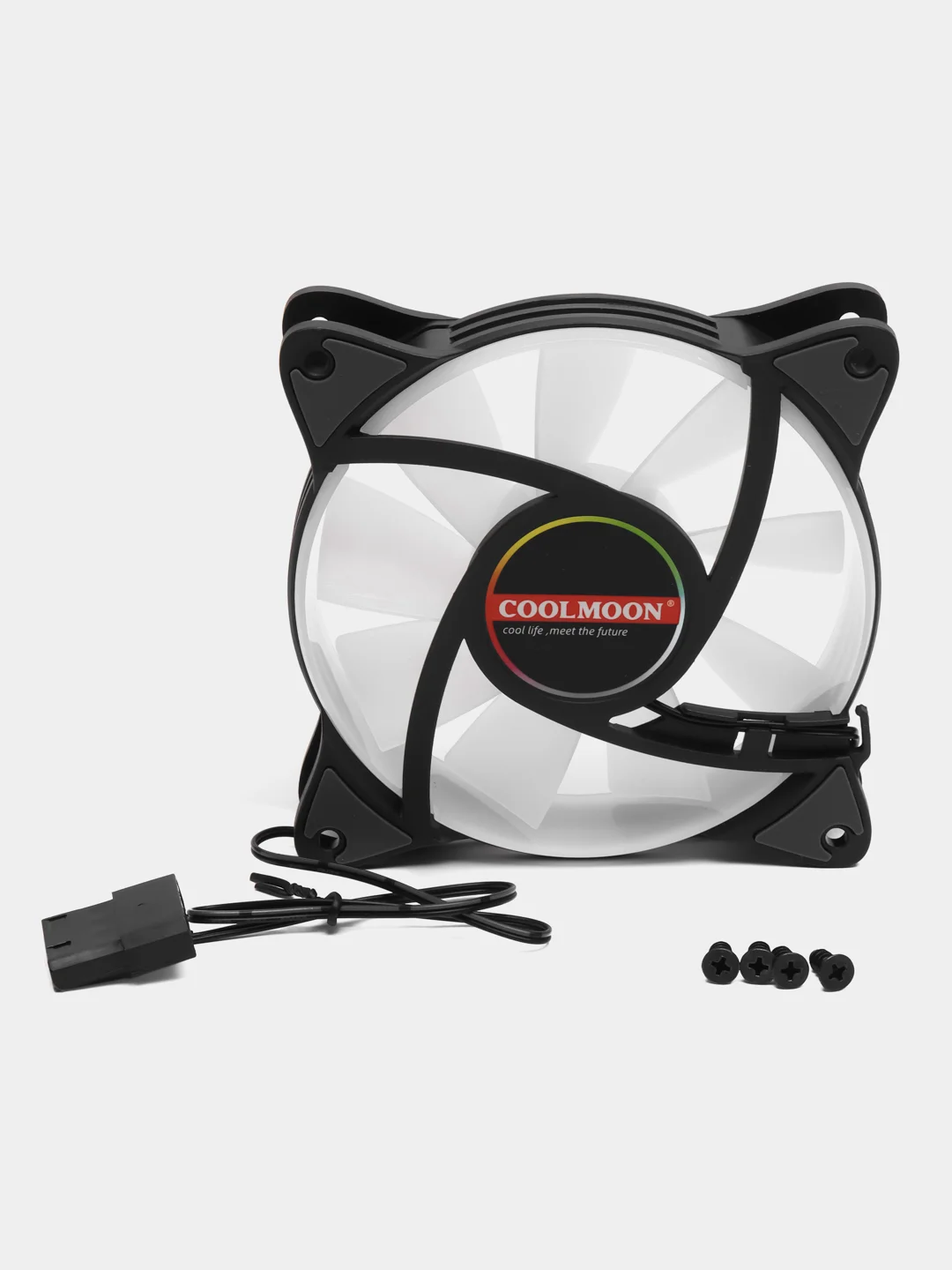 Разноцветный кулер для ПК COOLMOON MAGIC RGB, вентилятор для пк с подсветкой, корпусный вентилятор