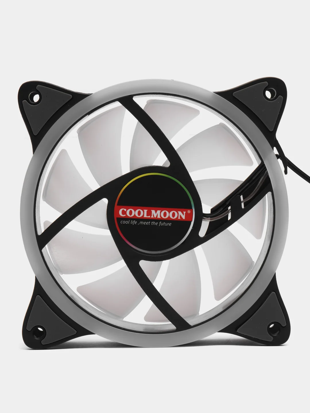 Разноцветный вентилятор для корпуса Cool Moon Gemini, 120 мм, RGB, кулер для ПК Cool Moon RGB