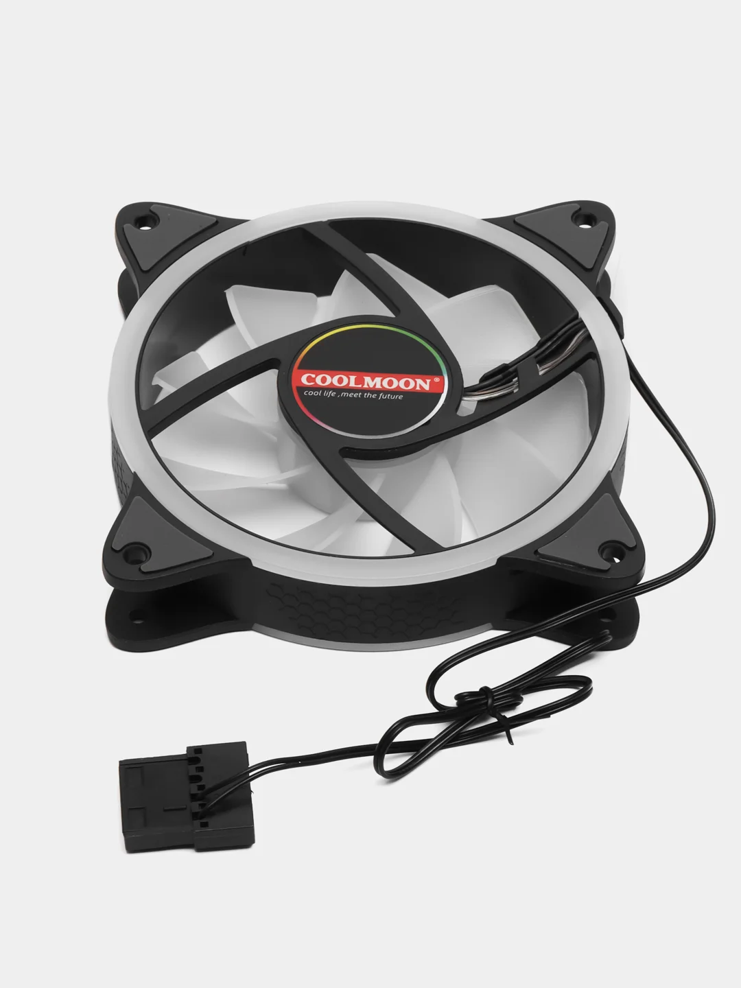 Разноцветный вентилятор для корпуса Cool Moon Gemini, 120 мм, RGB, кулер для ПК Cool Moon RGB