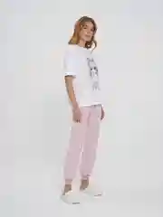 Белый домашний костюм женский ТВОЕ с принтом аниме
