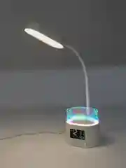 Настольная лампа светильник, с органайзером, RGB часами