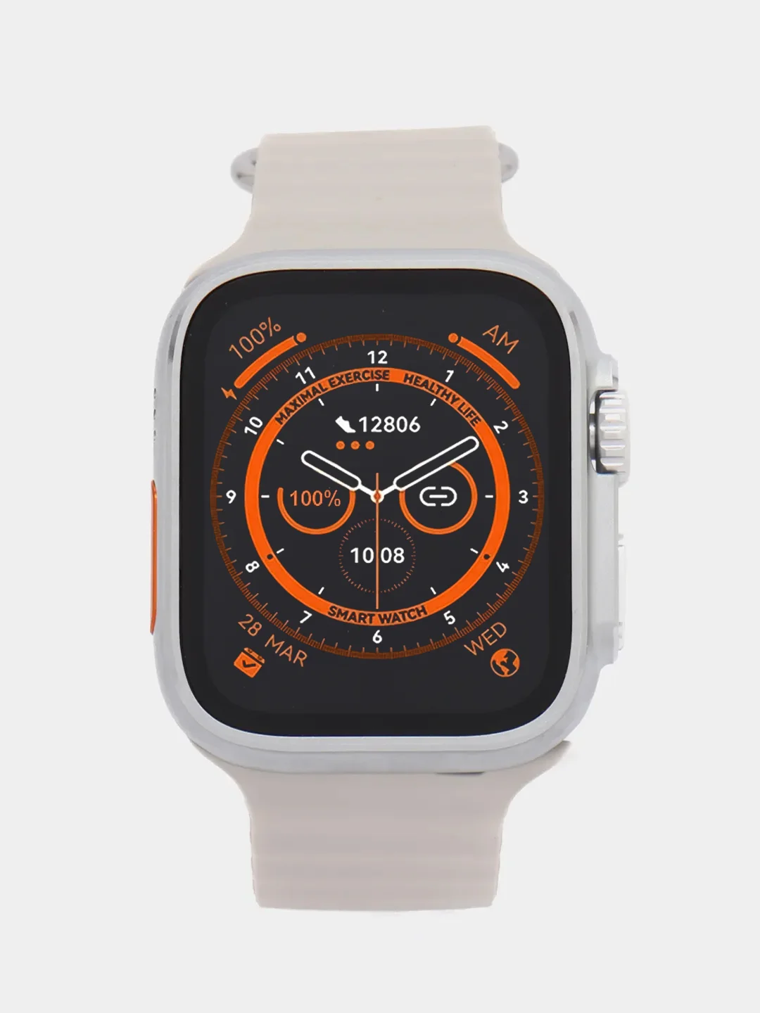 Серебряный умные часы Smart Watch x8+ ultra smart watch, премиум часы, ремешок в комплекте