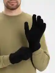 Серый перчатки мужские утепленные спортивные
