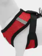 Красный шлейка жилет для собак и кошек, с поводком, светоотражающая