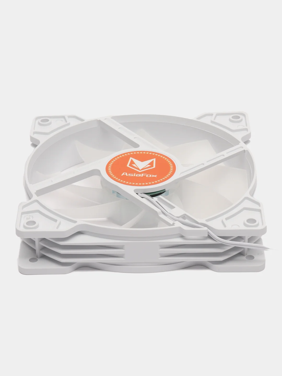 Белый вентилятор для корпуса Coolmoon AsiaFox 120 mm RGB / Кулер для ПК Coolmoon RGB